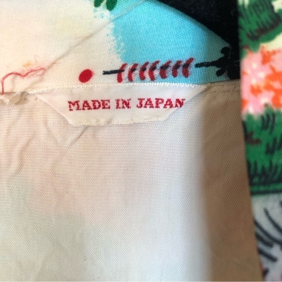 VINTAGE made in Japan kimono robe duster colorful - Picture 7 of 14